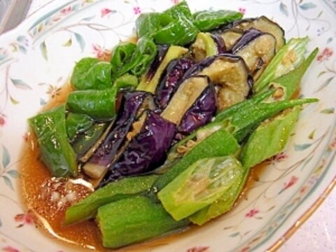 ＊今や夏の定番！野菜の揚げびたし＊